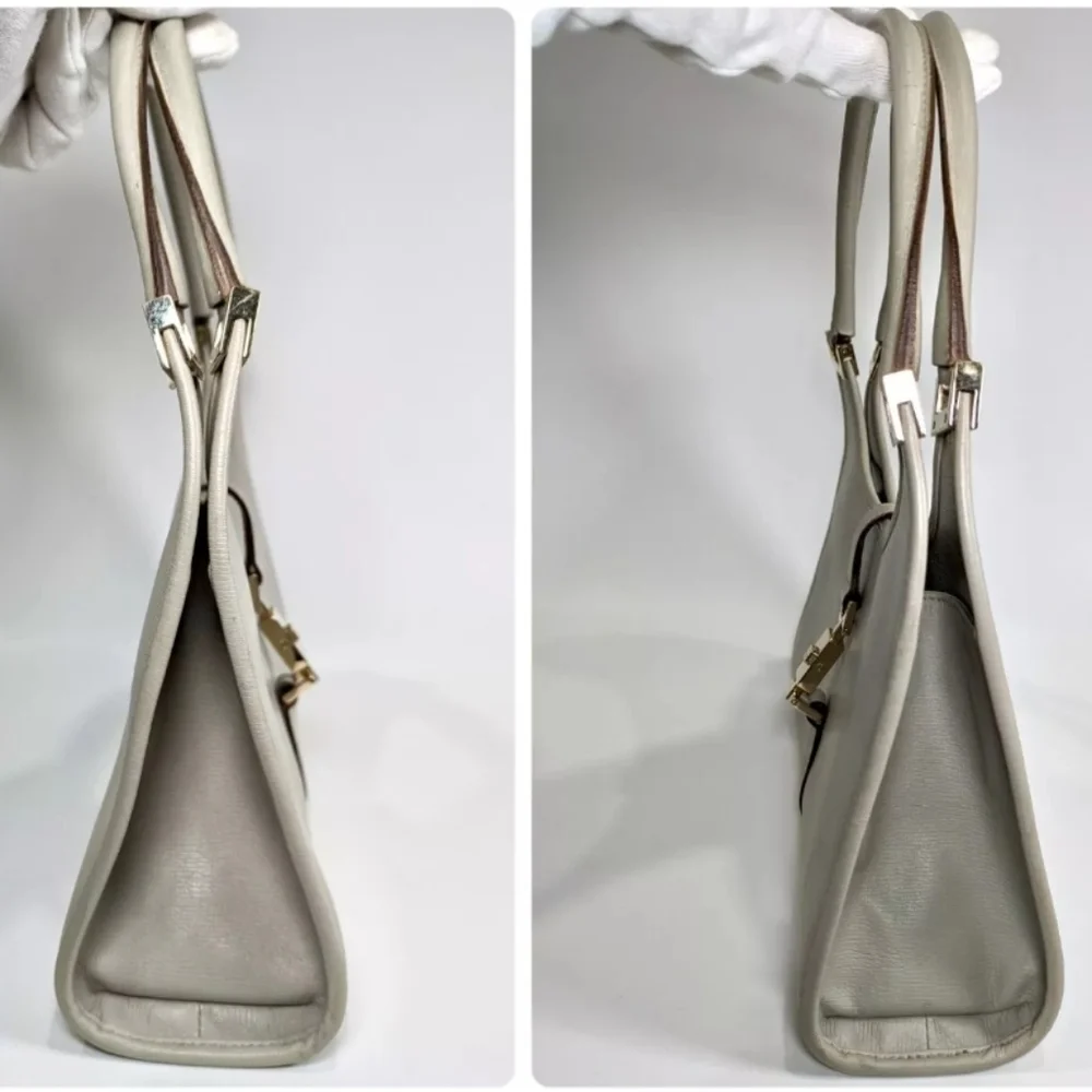 🔥 Vintage GUCCI Jackie Hand Bag 🔥 In Dove Grey Leather - Picture 11 of 14